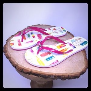 Popsicle Kate Spade Flip Flops Size 8